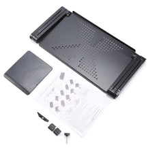 Load image into Gallery viewer, Aluminium Adjustable Ergonomic Standing Desk - Strong Built, Lightweight, Multi purpose: Breakfast Tray, Book, tablet, laptop holder